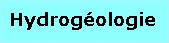 hydrogeologie